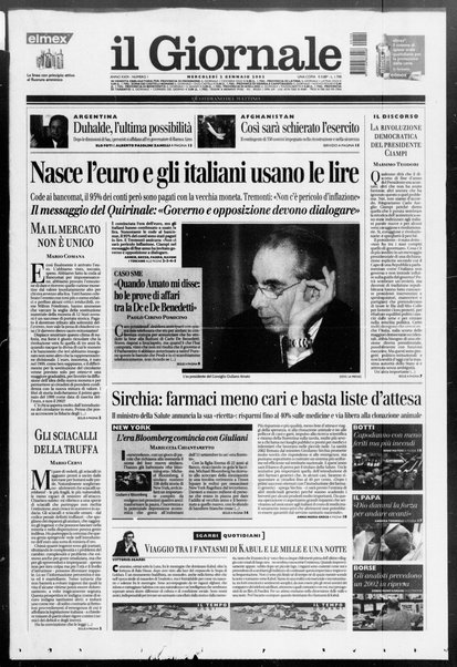 Il giornale : quotidiano del mattino